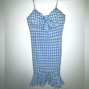 Blue gingham sundress (Size Medium)